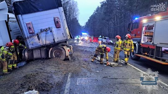 Tragiczny wypadek w Ościsłowie – zamknięta DK-60