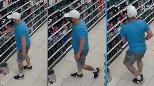 Ukradł perfumy na oczach kamer