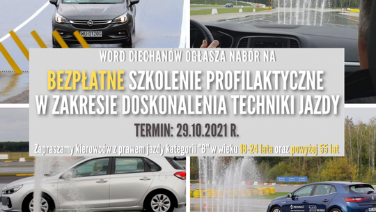Uwaga kierowcy! Chcecie bezpłatnie spróbować swoich sił na płycie poślizgowej? 
