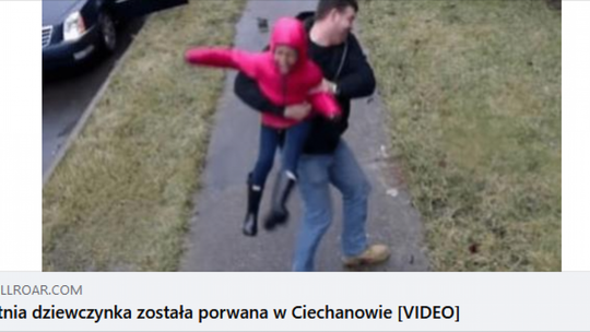 Uwaga na dramatyczny apel! Policja: Informacja o porwaniu jest nieprawdziwa