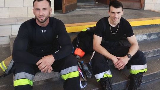 Warszawski pałac zdobyty przez ciechanowskich strażaków