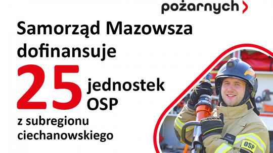 Wsparcie dla OSP w regionie ciechanowskim