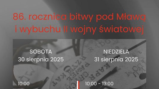 Muzeum Ziemi Zawkrzeńskiej zaprasza na obchody 86. rocznicy bitwy pod Mławą