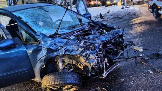 Wypadek w Mławie! Osobówki zniszczone
