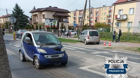 Wypadek w Przasnyszu - potrącenie na przejściu
