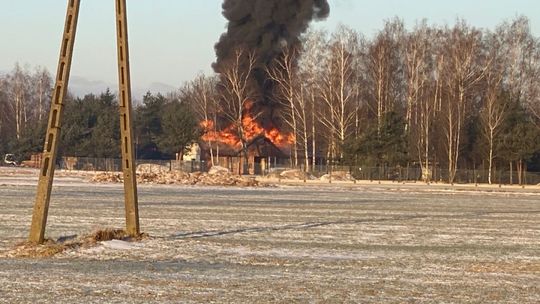Z ostatniej chwili! Płonie stolarnia w Sochocinie