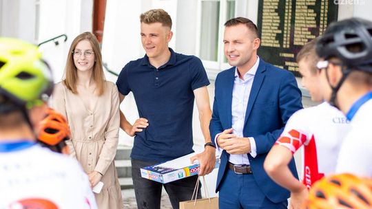 Zanim wyleci do Tokio spotkał się z prezydentem Ciechanowa!