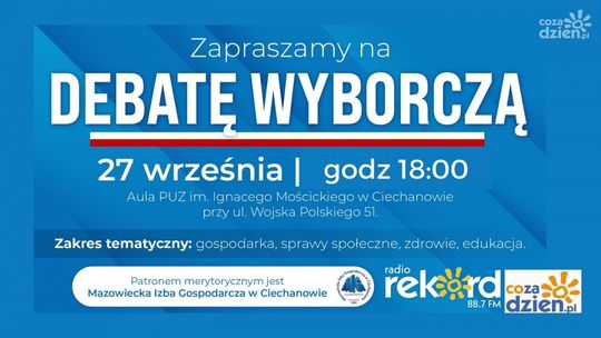 Zapraszamy na debatę kandydatów do Sejmu RP, z naszego okręgu!