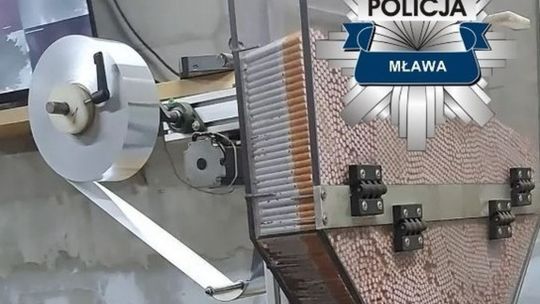 Zlikwidowano produkcję papierosów - te znalezione były warte ponad 1 mln zł.