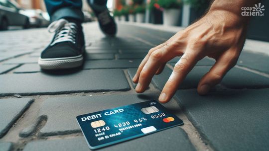 Znalazł kartę płatniczą na chodniku i wydał 400 złotych!