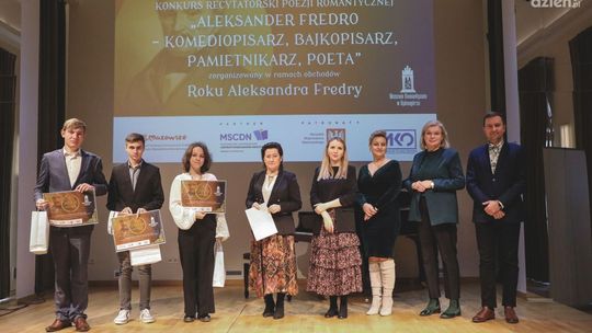 Znamy laureatów. Konkurs "Aleksander Fredro - komediopisarz, bajkopisarz, pamiętnikarz, poeta" rozstrzygnięty