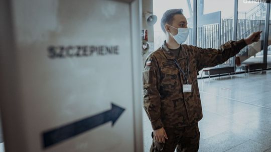 Żołnierze 5 Brygady OT wspierają punkty szczepień powszechnych