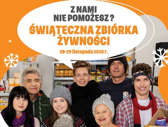 plakat o zbiórce żywności