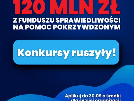 120 milionów złotych dla organizacji pozarządowych. Ruszył konkurs na pomoc ofiarom przestępstw