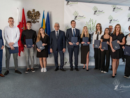 13 stypendystów starosty ciechanowskiego