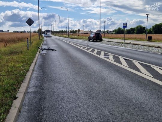 15-latek trafił do szpitala. Groźny wypadek na ciechanowskiej pętli miejskiej