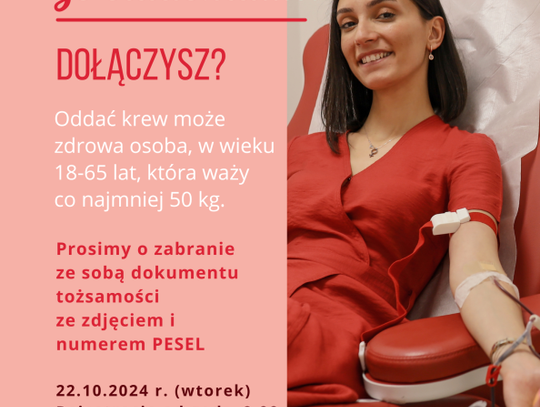 22 października - Akcja Krwiodawstwa