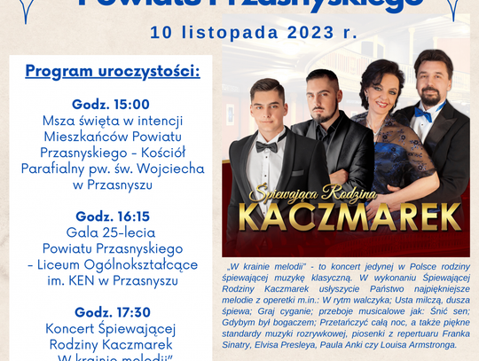 25 lat Powiatu Przasnyskiego - wspólne świętowanie jubileuszu
