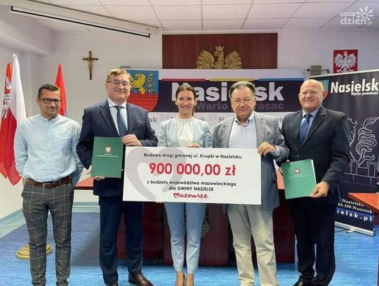 900 tys. zł od samorządu Mazowsza dla gminy Nasielsk