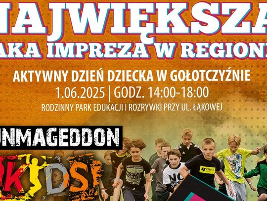 Aktywny Dzień Dziecka w Gołotczyźnie! Runmageddon Kids i Bitwa Kolorów czekają – także na dzieci z Ciechanowa