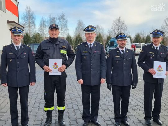 Awanse w ciechanowskiej straży pożarnej