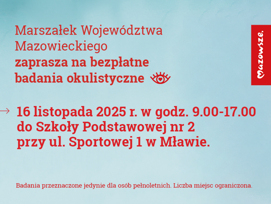 Plakat  pt. Dobry Wzrok Mazowszan
