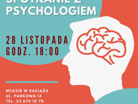 Bezpłatne warsztaty terapeutyczne i spotkanie z psychologiem w Raciążu – już jutro!