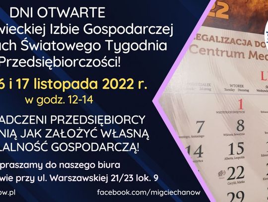 Chcesz założyć firmę? Mazowiecka Izba Gospodarcza w Ciechanowie podpowie jak to zrobić