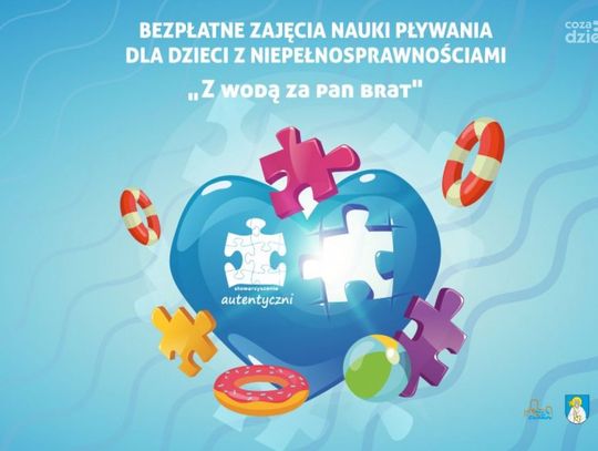 Ciechanów. Nauka pływania dla dzieci z niepełnosprawnościami