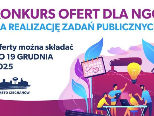 Ciechanów ogłosił konkurs ofert na realizację zadań publicznych Ciechanów ogłosił konkurs ofert na realizację zadań publicznych