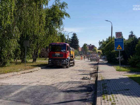 Ciechanów. Remont ul. Baczyńskiego na finiszu