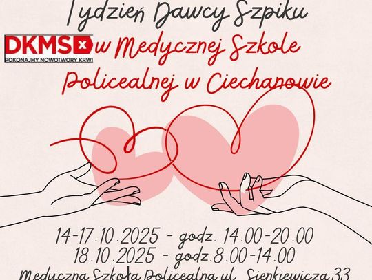 Ciechanów: Zostań bohaterem! Tydzień Dawcy Szpiku w Medycznej Szkole Policealnej