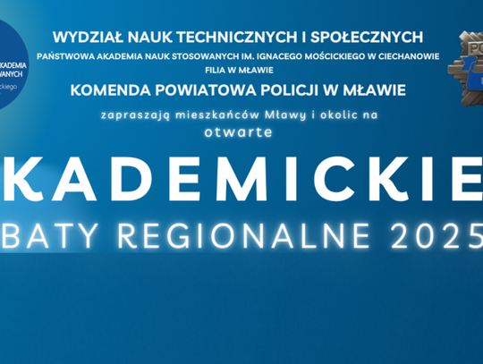 Debata w Mławie - policja i nauka razem dla bezpieczeństwa lokalnego i lepszego transportu