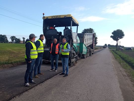 Droga Opinogóra-Długołęka "się robi". Jest przejezdna