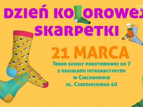 „Dzień kolorowej skarpetki” w Ciechanowie