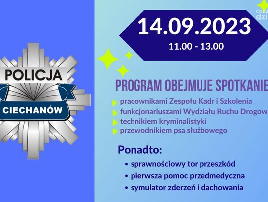 Dzień Otwarty w Komendzie Powiatowej Policji w Ciechanowie - Poznaj pracę policjanta i zobacz, jak wygląda proces rekrutacji!