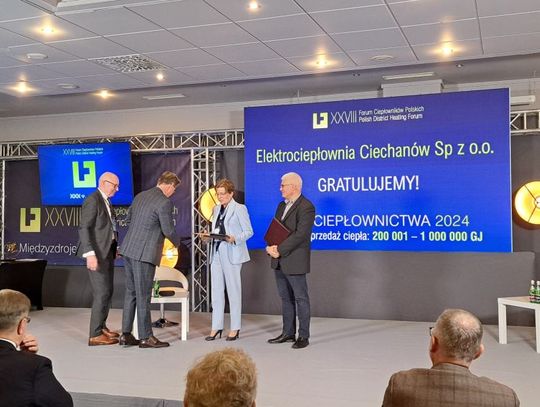 Elektrociepłownia Ciechanów z Laurem Ciepłownictwa 2024
