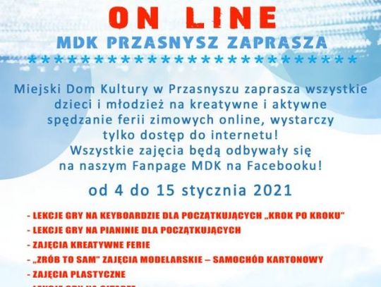 Ferie on-line w Przasnyszu