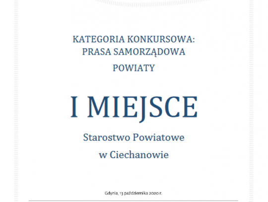 "Gazeta Urzędowa" na podium!