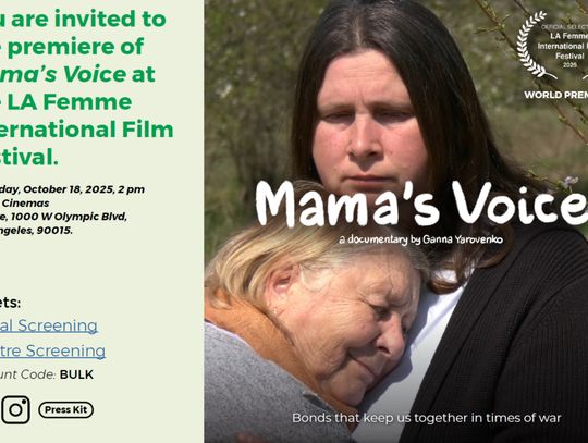„Głos Mamy”. Film o ukraińskich uchodźcach zrealizowany w Mławie z premierą w Los Angeles!