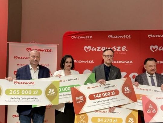 Gmina Opinogóra Górna: Inwestycje i modernizacje dzięki dofinansowaniu z budżetu Samorządu Województwa Mazowieckiego