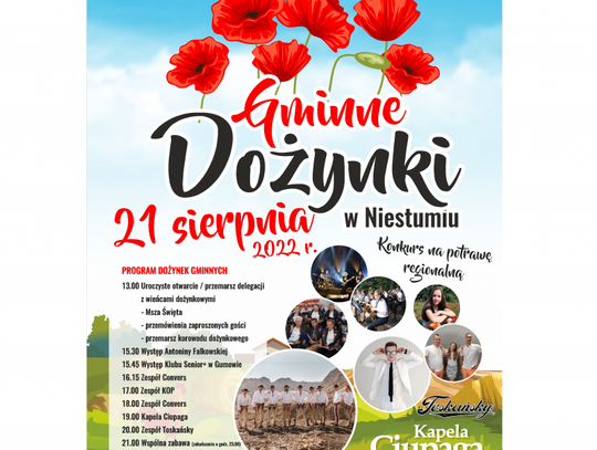 Gminne, ciechanowskie dożynki odbędą się w Niestumiu. Wójt Marek Kiwit wraz ze swoimi pracownikami przygotowują je z rozmachem