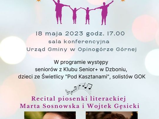 Gminne Święto Rodziny w Opinogórze Górnej - Wzruszające wystąpienia, utwory muzyczne i recital Wojtka Gęsickiego