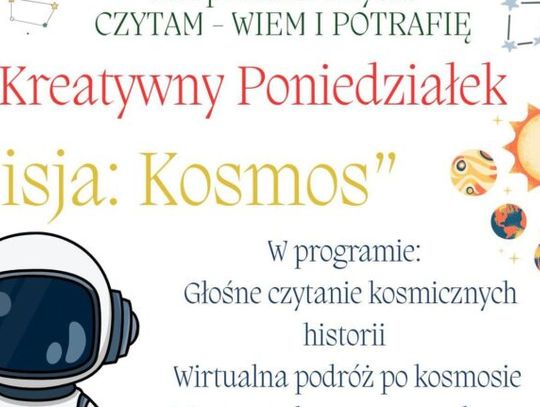 Gotowi na odliczanie? Miejska Biblioteka Publiczna w Ciechanowie zaprasza na „Misję: Kosmos”