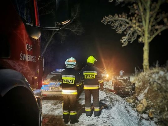 Groźny wypadek w gminie Świercze