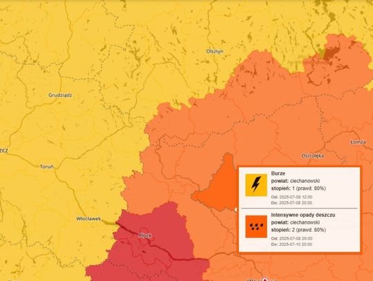 IMGW ostrzega: Nadchodzą burze, a po nich intensywne ulewy. Wydano alert 2. stopnia