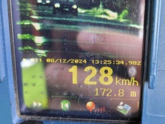 Jechał 128 km/h w terenie zabudowanym!