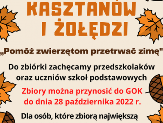 Jesienna zbiórka w opinogórskim GOKu