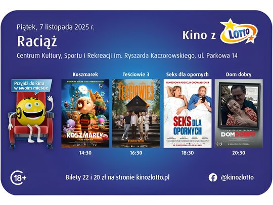Kino z LOTTO rusza w Polskę! Premierowe seanse i akcja społeczna Kino z LOTTO rusza w Polskę! Premierowe seanse i akcja społeczna