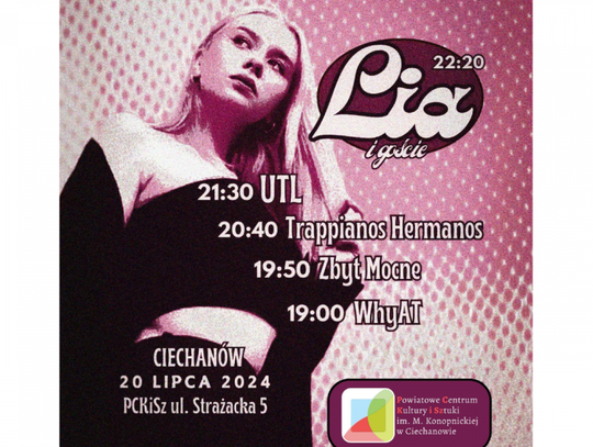 Koncert raperki Lia na plenerowej scenie PCKiSz